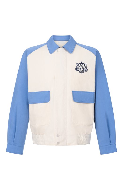 Хлопковый бомбер Drole De Monsieur K-JT275-C0239-0W Белый K-JT275-C0239-0W