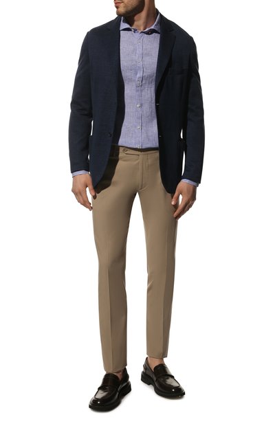 Льняная рубашка BROUBACK синего цвета по цене 18150 руб., арт. ASC-AUGUSTA-38/ATENE, фото 2 Льняная рубашка BROUBACK, арт. ASC-AUGUSTA-38/ATENE, фото 2