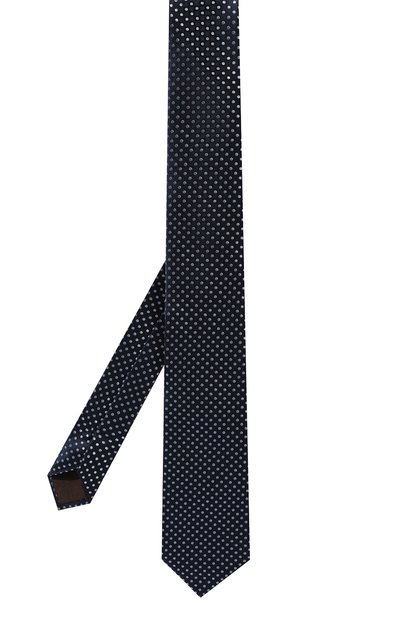 Шелковый галстук CANALI темно-синего цвета по цене 16800 руб., арт. 18/HJ04040, фото 3 Шелковый галстук CANALI, арт. 18/HJ04040, фото 3