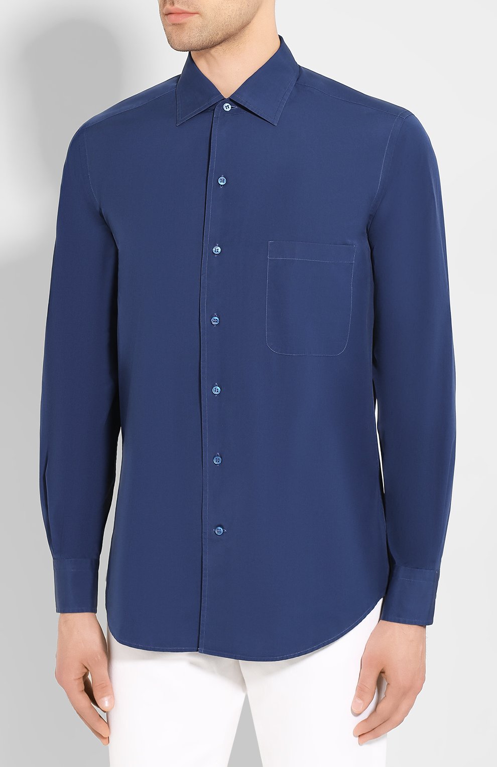 Хлопковая рубашка LORO PIANA, арт. FAE8356, фото 3