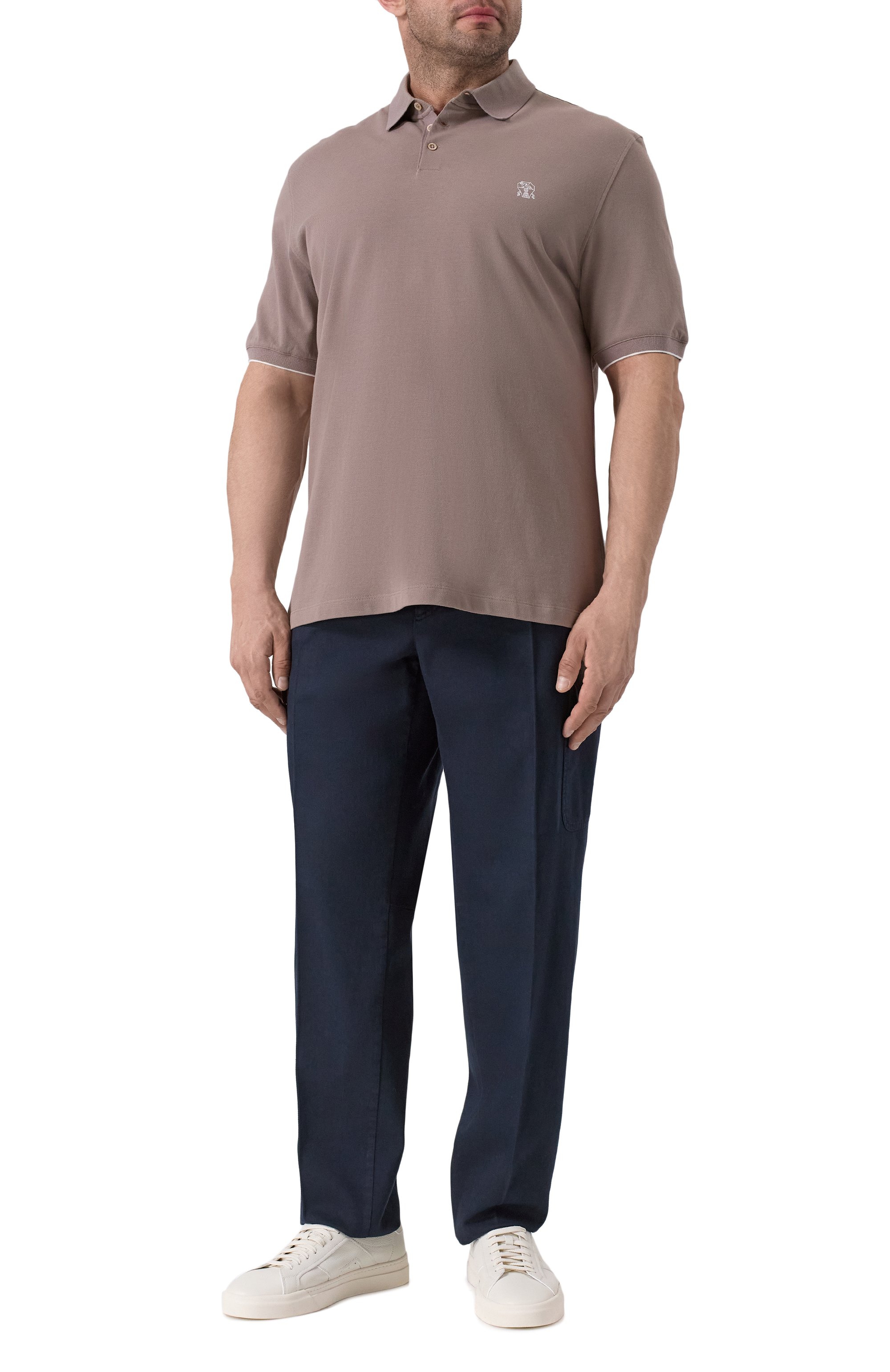 Хлопковое поло BRUNELLO CUCINELLI, арт. ME8548788W, фото 2