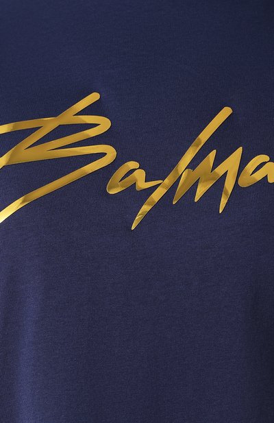 Хлопковая футболка BALMAIN, арт. RF21100/M065, фото 5