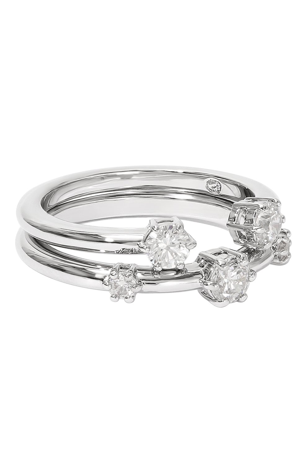 Комплект из двух колец constella SWAROVSKI серебряного цвета по цене 19850 руб., арт. 5640960, фото 1 Комплект из двух колец constella SWAROVSKI, арт. 5640960, фото 1