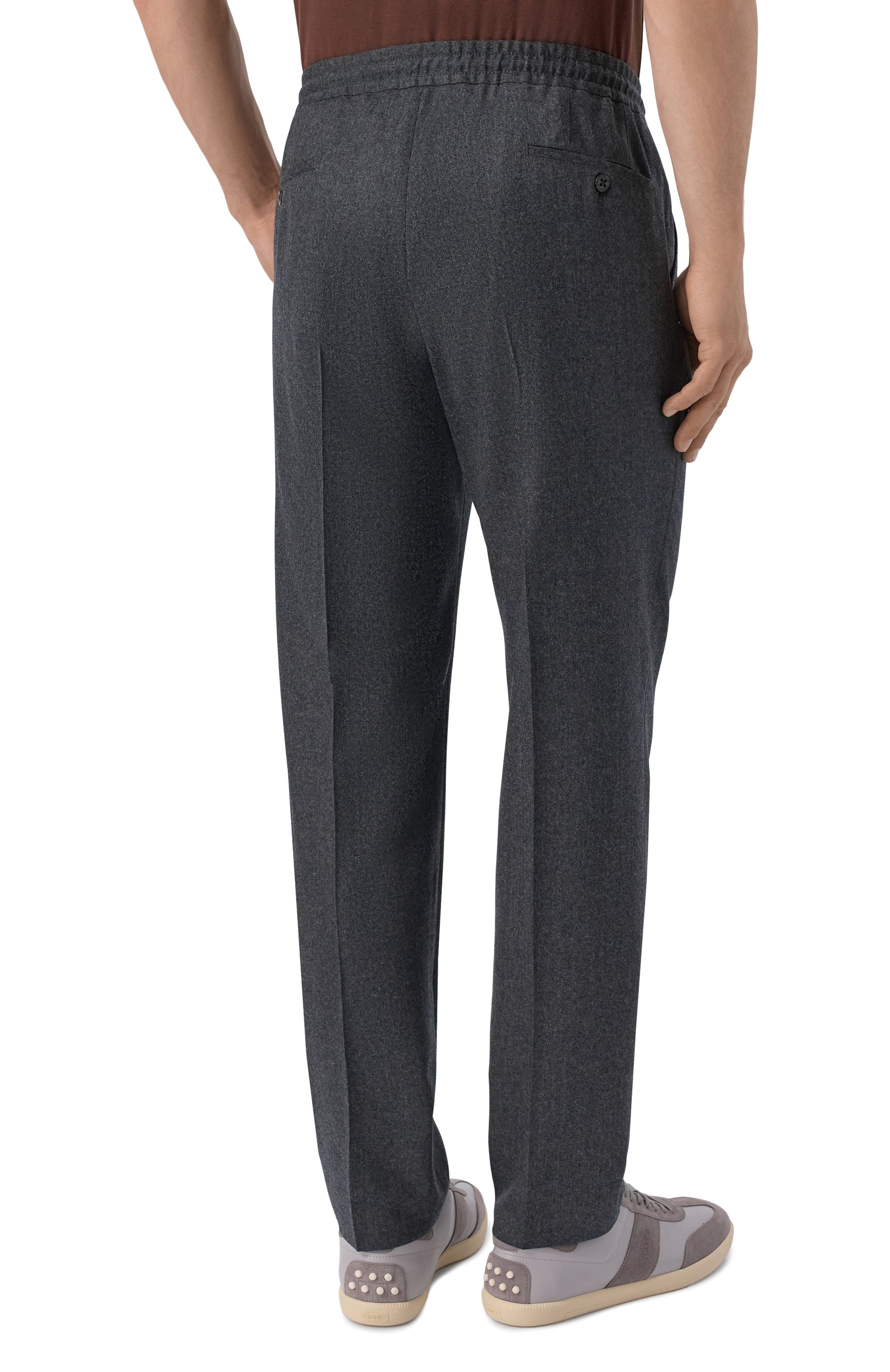 Шерстяные брюки CORNELIANI темно-серого цвета по цене 56450 руб., арт. 284L25/2A18111, фото 4 Шерстяные брюки CORNELIANI, арт. 284L25/2A18111, фото 4