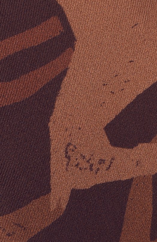 Шелковый шарф-твилли Jil Sander J53TF0005/J40084 Коричневый  J53TF0005/J40084 Фото 3