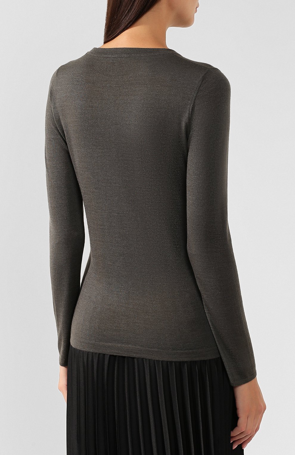 Пуловер из смеси кашемира и шелка BRUNELLO CUCINELLI, арт. M13800000P, фото 4