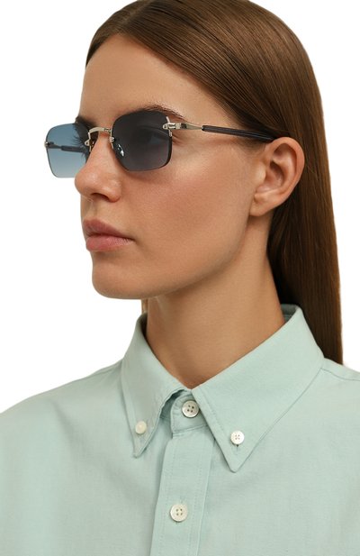 Солнцезащитные очки domsa GAST голубого цвета по цене 22500 руб., арт. D0MSA SILVER D0M03, фото 2 Солнцезащитные очки domsa GAST, арт. D0MSA SILVER D0M03, фото 2