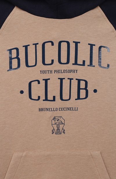 Хлопковое худи BRUNELLO CUCINELLI, арт. BD874E131B, фото 3