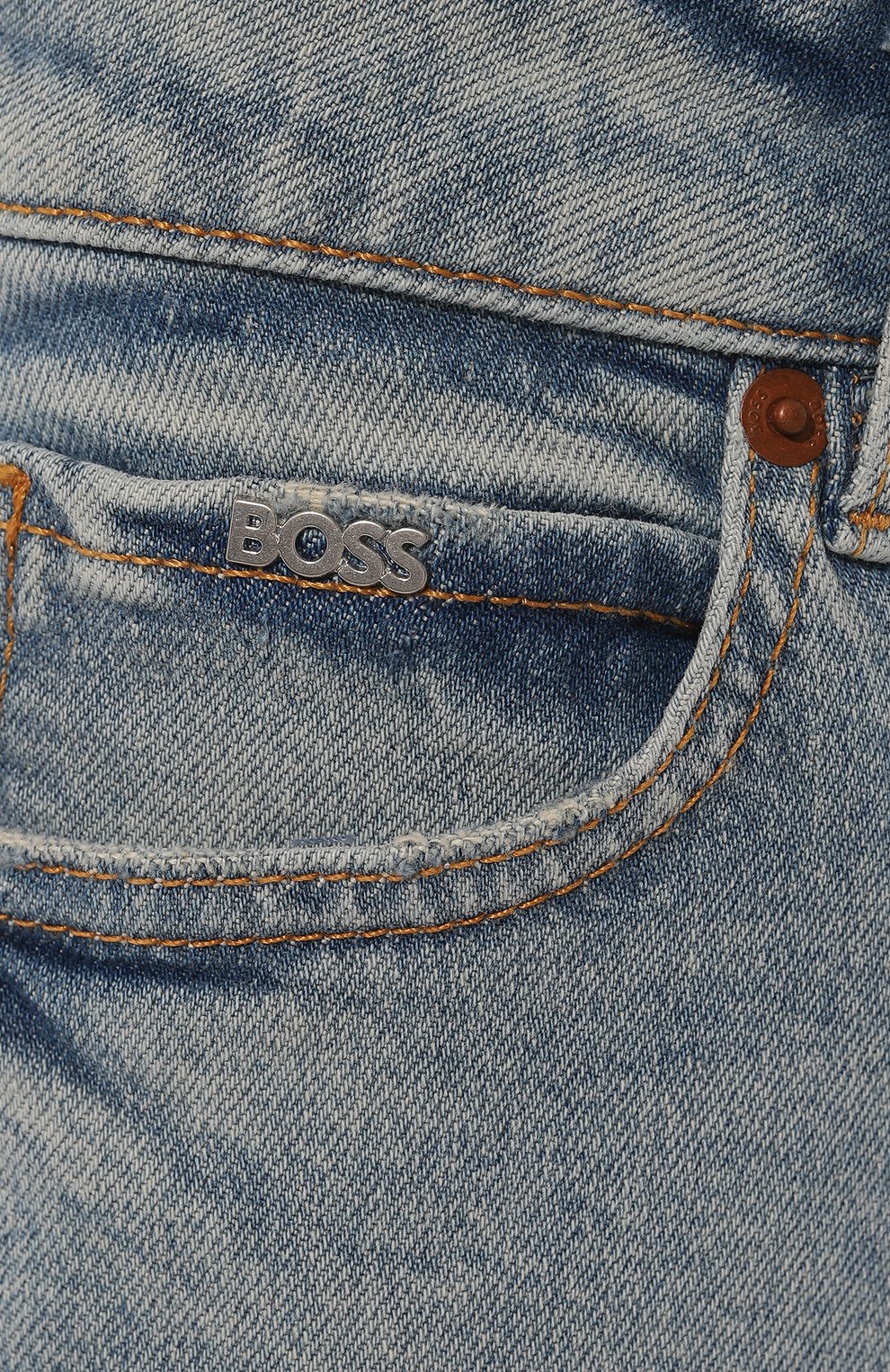 Джинсы BOSS голубого цвета по цене 17400 руб., арт. 50492793, фото 5 Джинсы BOSS, арт. 50492793, фото 5