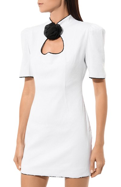 Платье с отделкой пайетками BOTROIS белого цвета по цене 15960 руб., арт. SKU0948372, фото 3 Платье с отделкой пайетками BOTROIS, арт. SKU0948372, фото 3