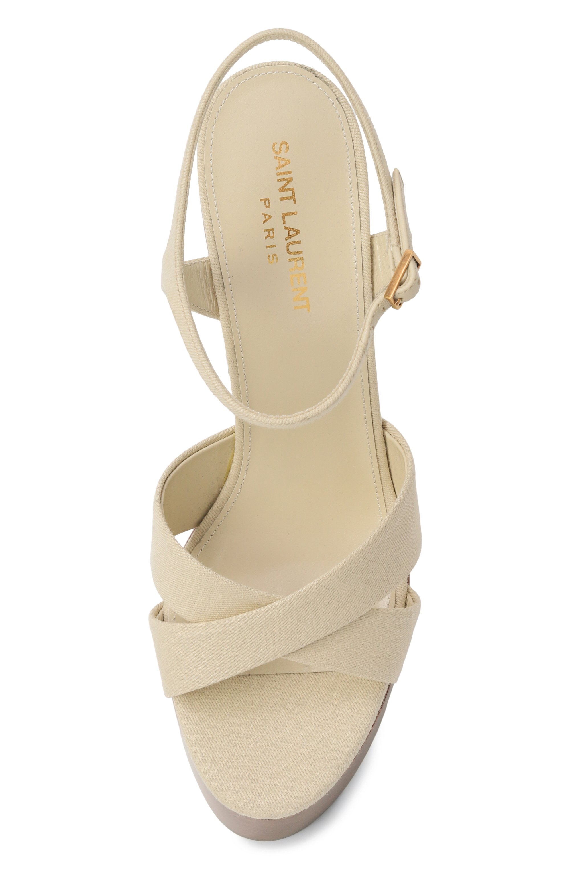 Текстильные босоножки bianca SAINT LAURENT, арт. 775218/AAC94, фото 6