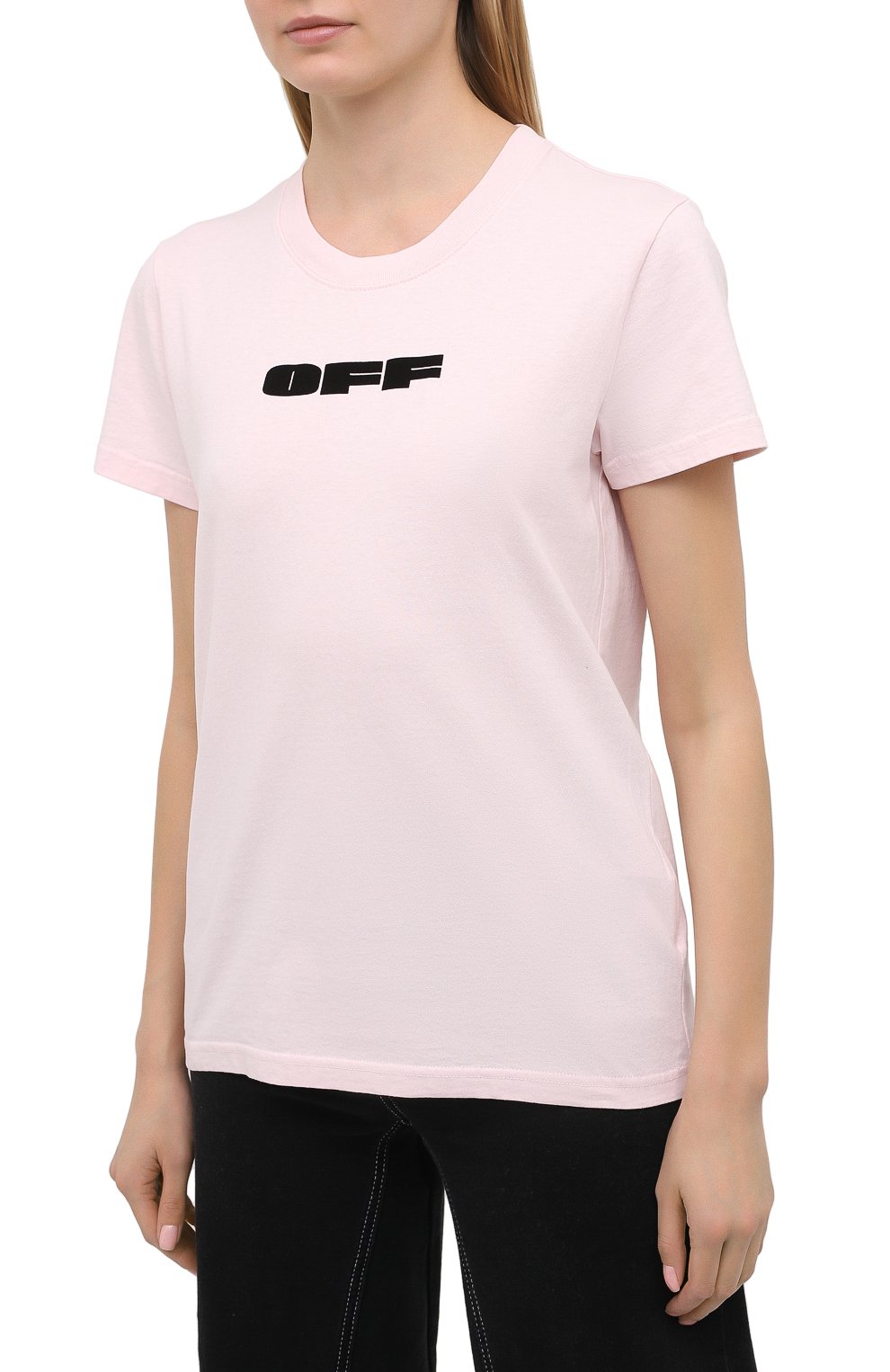 Хлопковая футболка OFF-WHITE, арт. 0WAA049R21JER007, фото 3