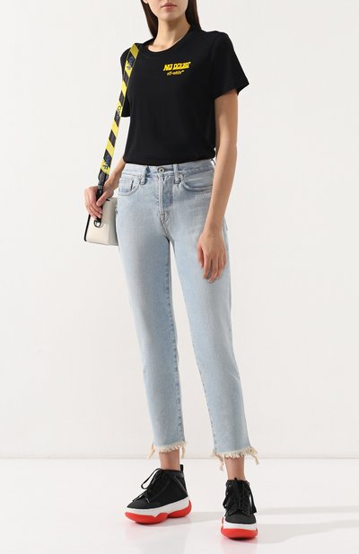 Хлопковая футболка OFF-WHITE, арт. 0WAA049R19B070471088, фото 2