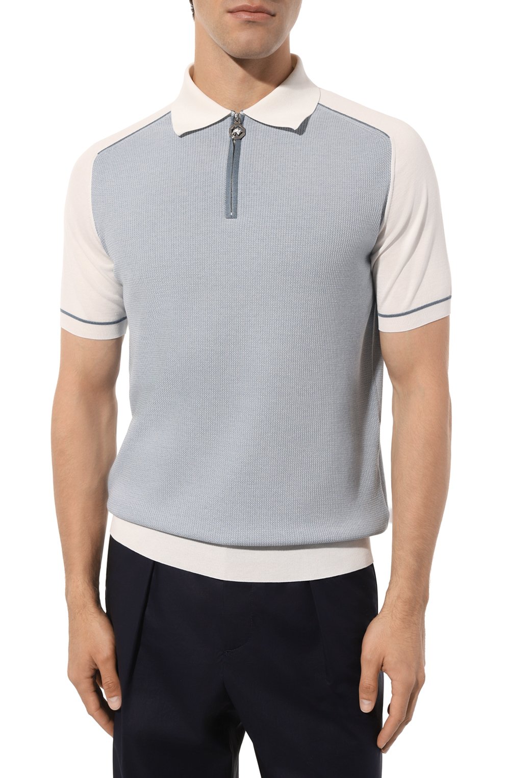 Поло из шелка и хлопка STEFANO RICCI, арт. K616320P31/F23131, фото 3