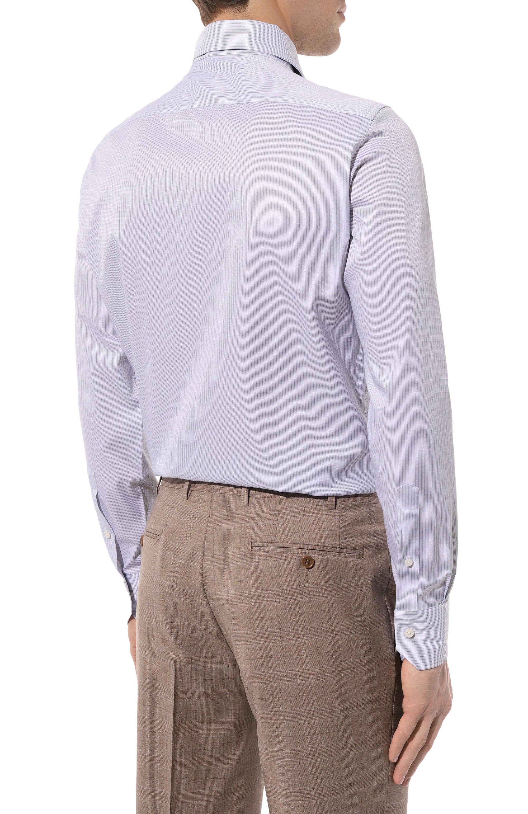 Хлопковая сорочка ZEGNA, арт. 701042A7/9MS0BA, фото 4