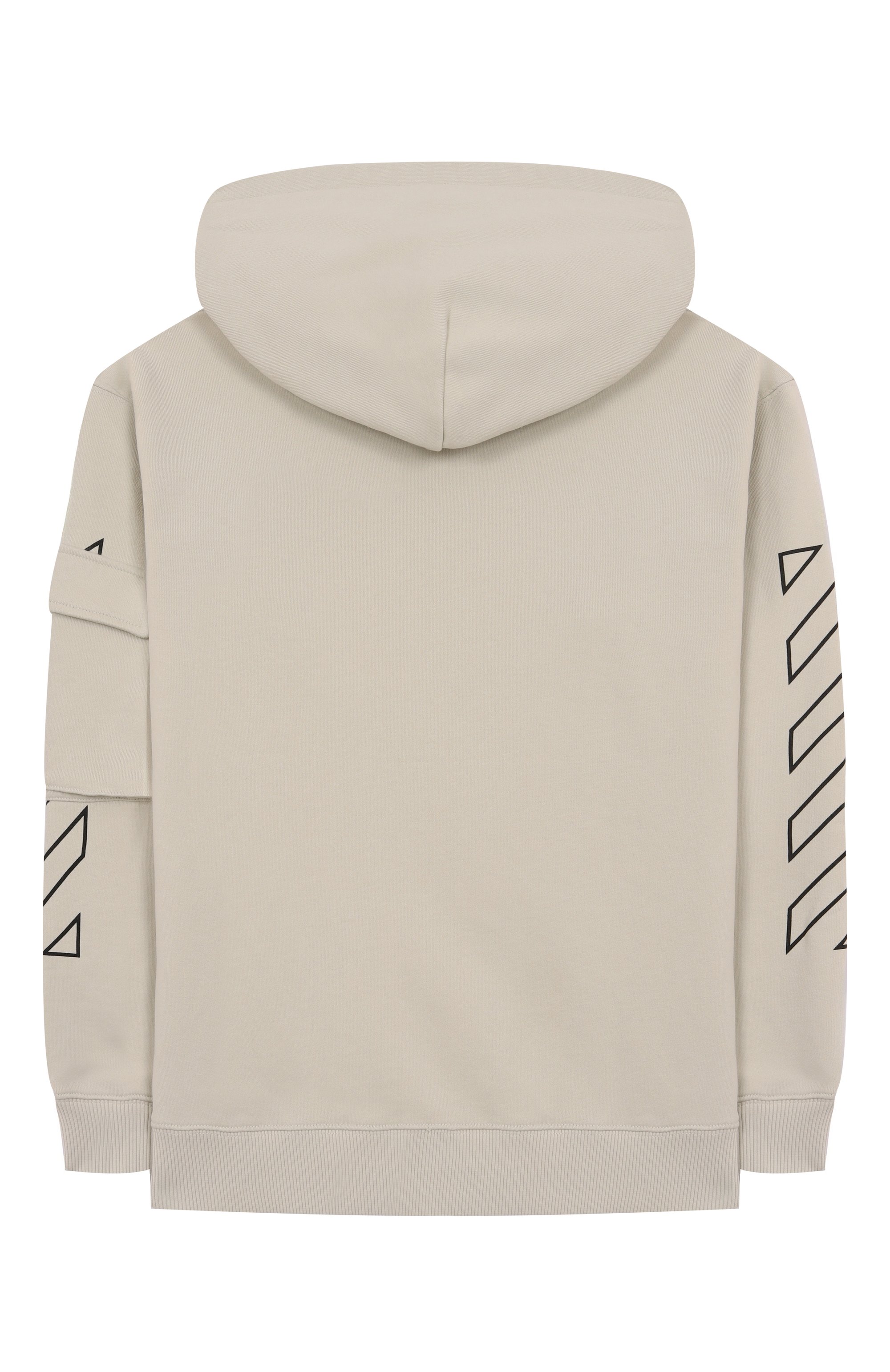 Хлопковая толстовка OFF-WHITE светло-серого цвета по цене 41800 руб., арт. 0BBE005S25FLE001/12+, фото 2 Хлопковая толстовка OFF-WHITE, арт. 0BBE005S25FLE001/12+, фото 2