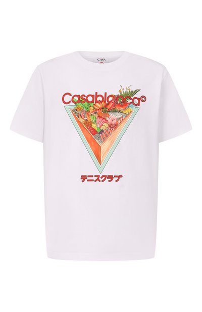 Мужская хлопковая футболка CASABLANCA, арт. M-AW25-JTS-001-01