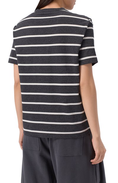 Хлопковая футболка BRUNELLO CUCINELLI, арт. ML908HD400, фото 4