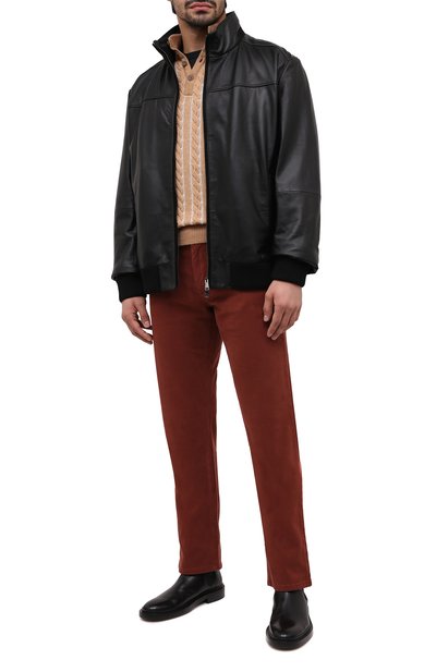 Кожаный бомбер PAUL&SHARK, арт. I20P2658/H1F/3XL-6XL, фото 2