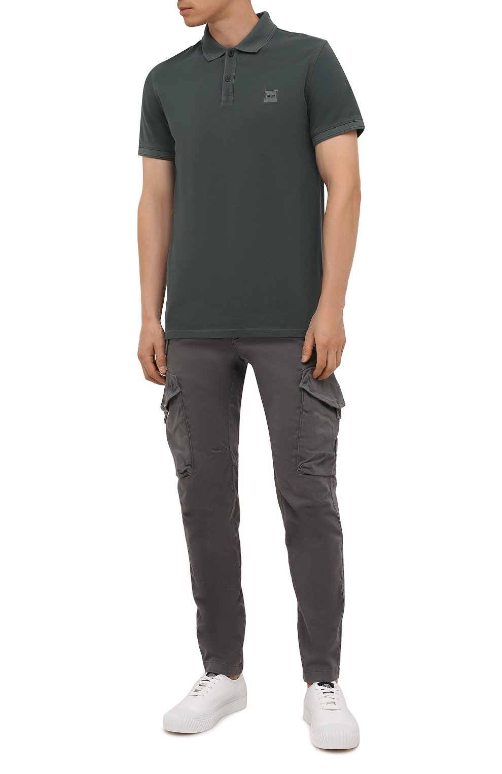 Хлопковое поло BOSS, арт. 50378365, фото 2