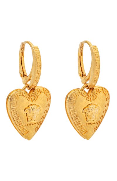 Серьги tribute VERSACE золотого цвета по цене 44700 руб., арт. DG2H051/DJMT, фото 3 Серьги tribute VERSACE, арт. DG2H051/DJMT, фото 3