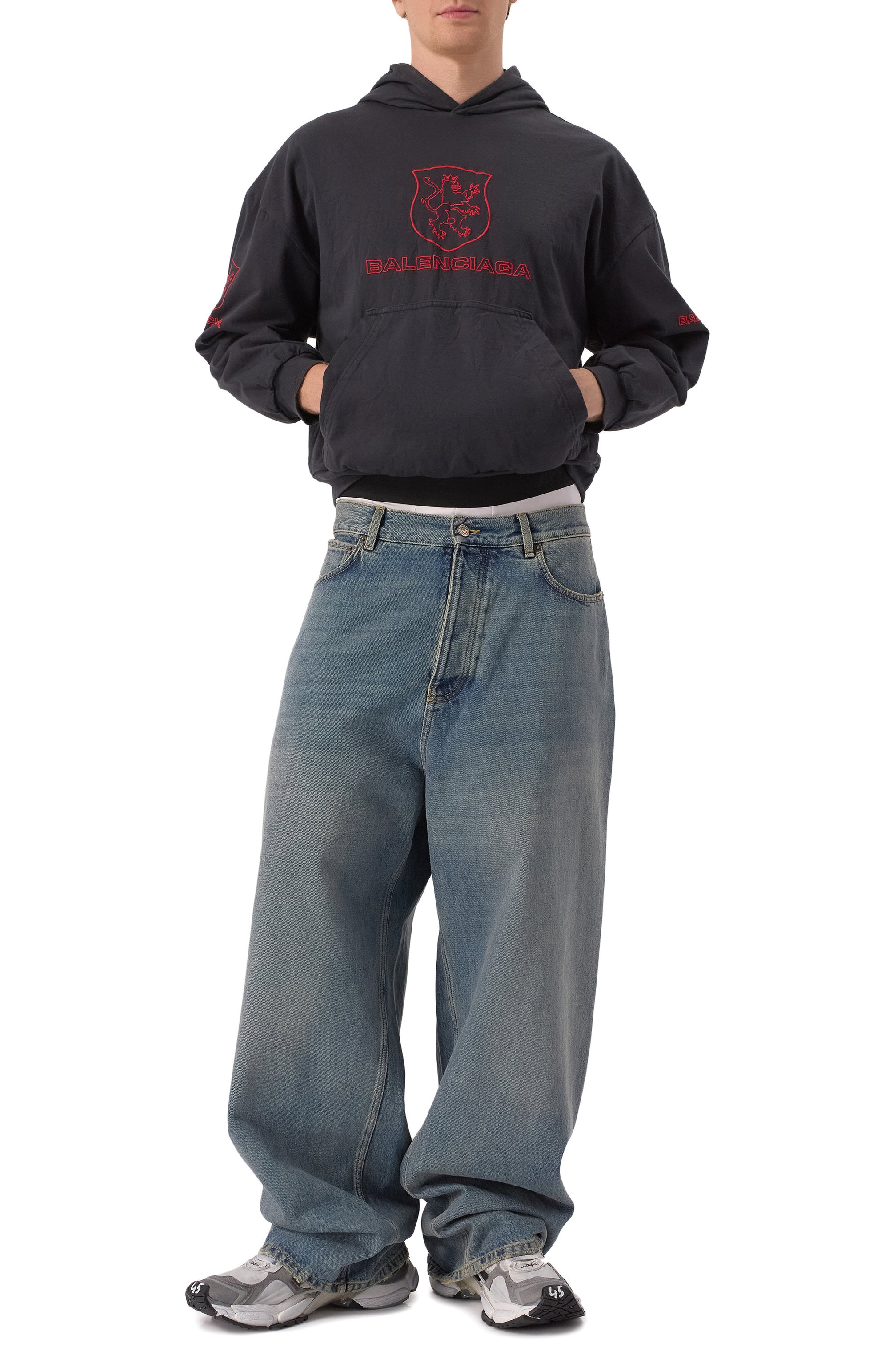 Хлопковое худи BALENCIAGA, арт. 807999/TRVR9, фото 2
