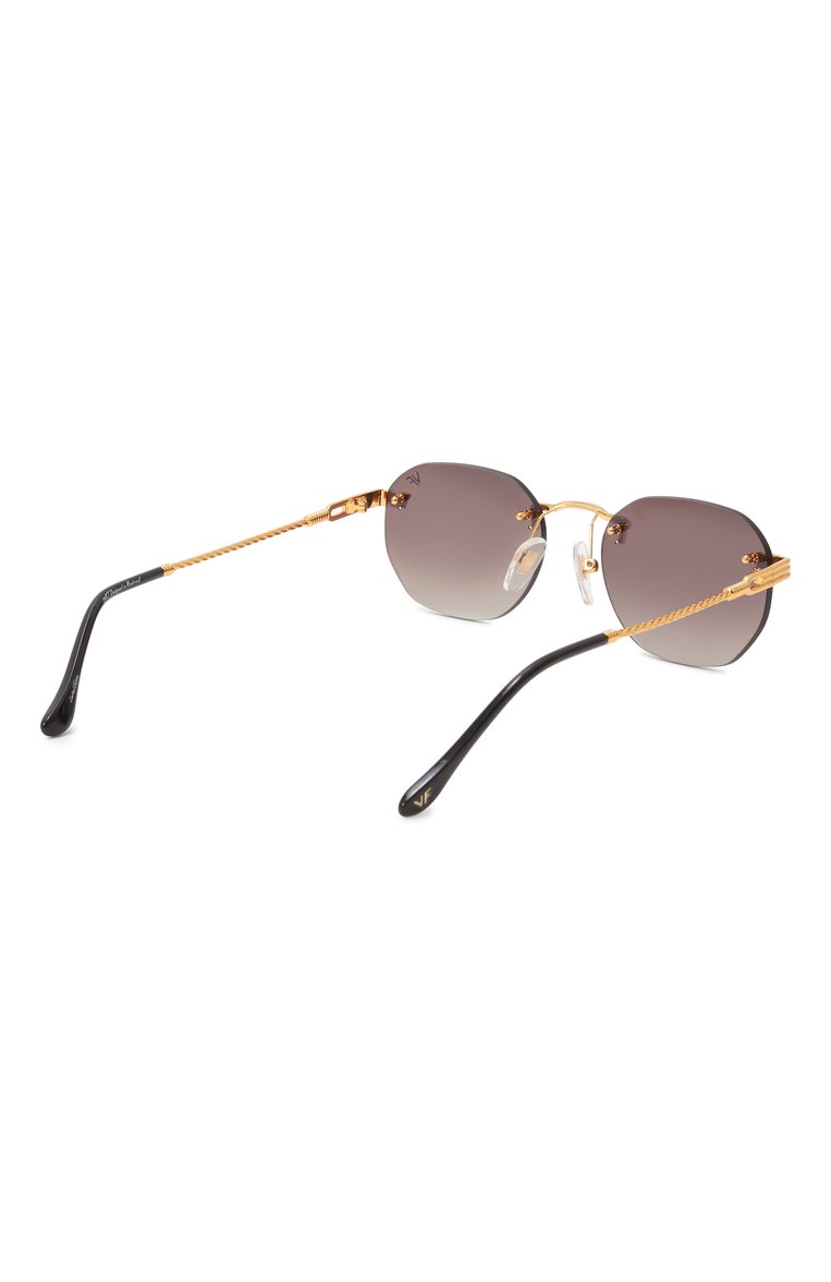 Женские солнцезащитные очки VINTAGE FRAMES голубого цвета, арт. DETR0IT PLAYER 24KT G0LD/BR0WN | Фото 4 (Региональные ограничения белый список (Axapta Mercury): Не проставлено; Тип очков: С/з; Нос: Не проставлено; Материал: Металл; Кросс-КТ: С/з-унисекс; Очки форма: Безоправные, Квадратные; Оптика Гендер: оптика-унисекс)