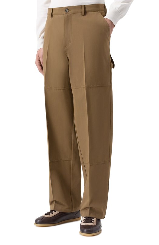 Брюки из хлопка и шерсти 12 STOREEZ 135520 Коричневый  135520 Фото 3