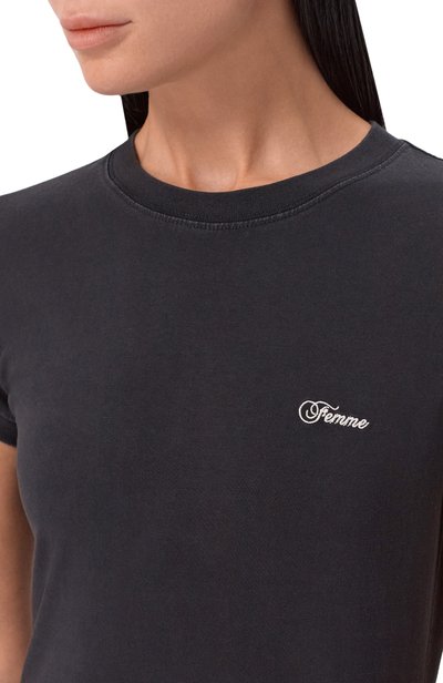 Хлопковое платье VETEMENTS черного цвета по цене 109500 руб., арт. WH27DR168B, фото 4 Хлопковое платье VETEMENTS, арт. WH27DR168B, фото 4