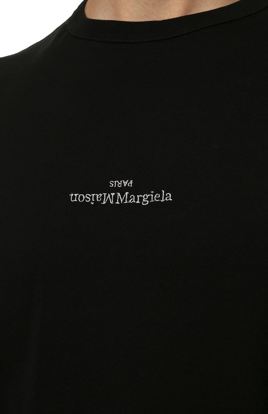 фото Хлопковая футболка maison margiela