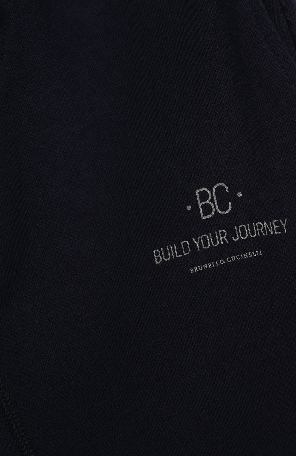 Хлопковые брюки BRUNELLO CUCINELLI темно-синего цвета по цене 39950 руб., арт. BD847E318C, фото 3 Хлопковые брюки BRUNELLO CUCINELLI, арт. BD847E318C, фото 3