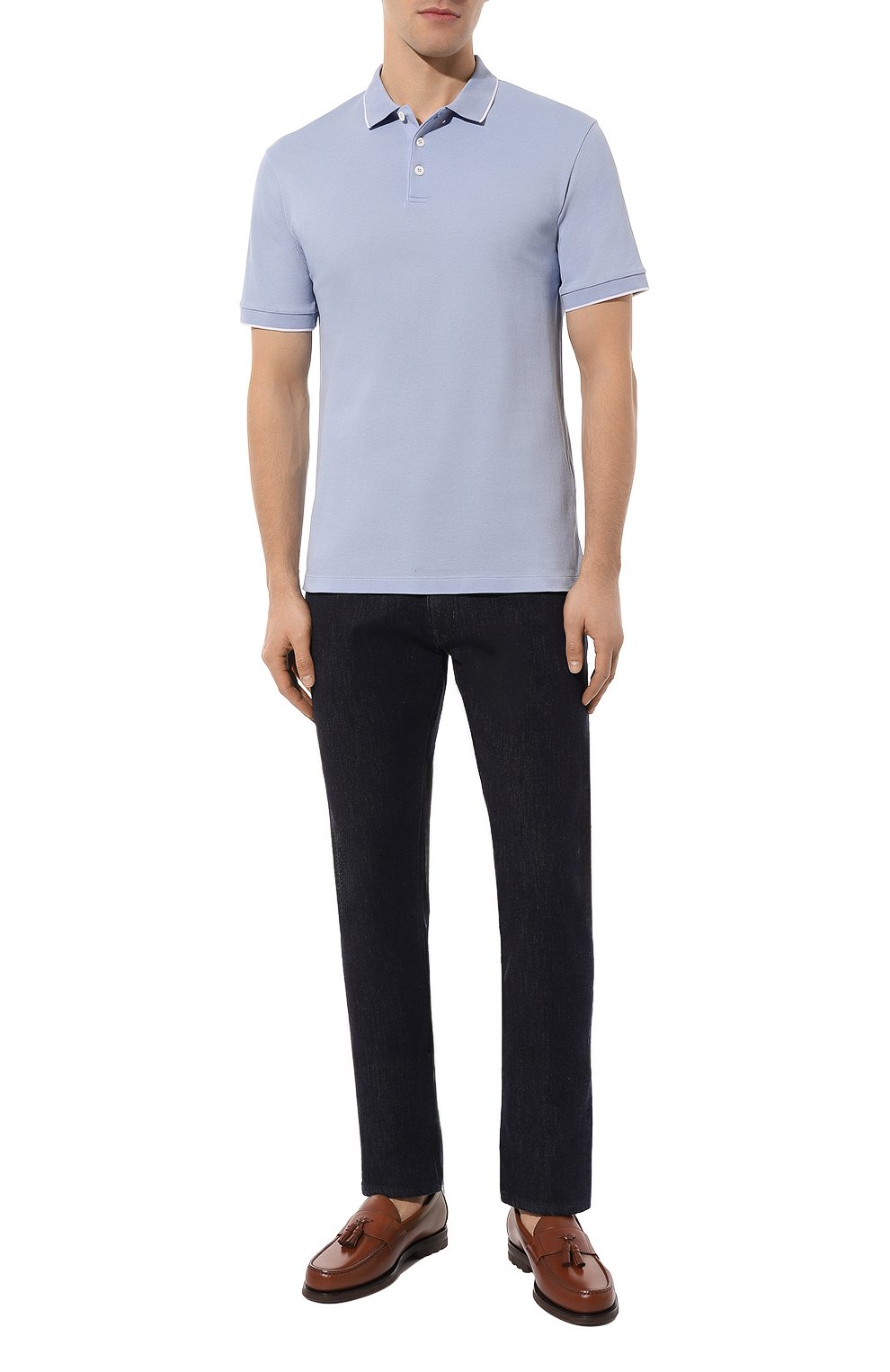 Хлопковое поло GIORGIO ARMANI, арт. 3KSF75/SJMZZ, фото 2