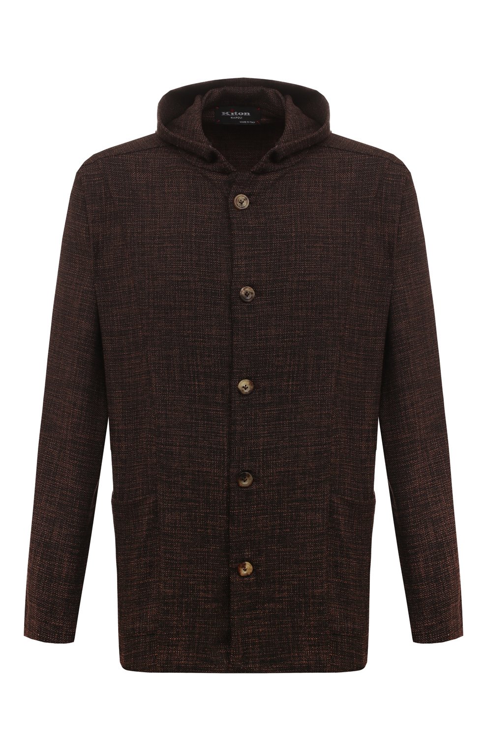 Куртка-рубашка из шерсти и шелка KITON, арт. UMCLUCAK0643C, фото 1