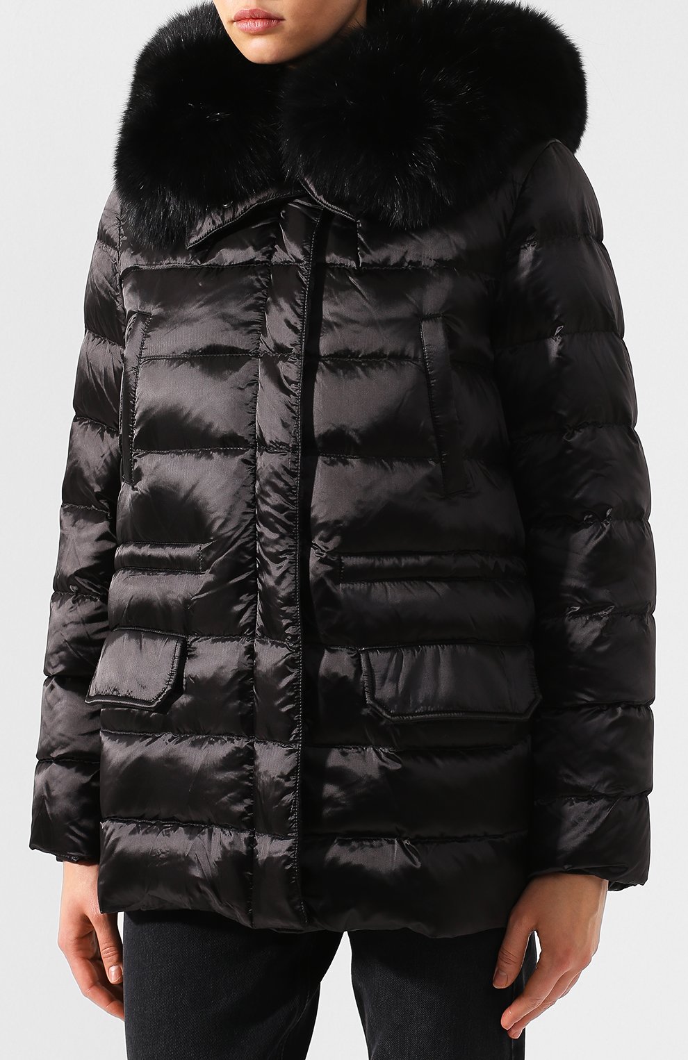 Стеганая куртка с капюшоном и подстежкой из меха кролика YS ARMY PARIS, арт. 9WFV04272NY5X, фото 3