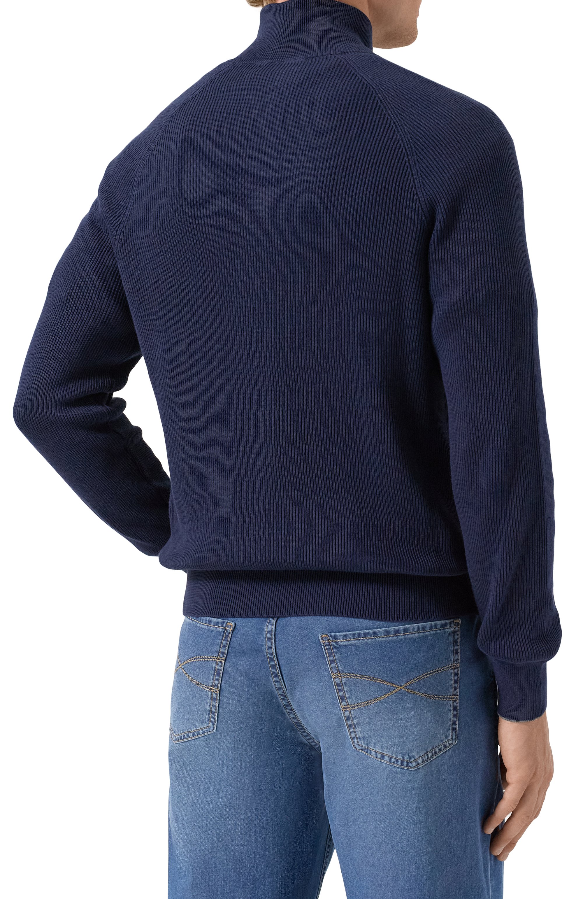 Хлопковый джемпер BRUNELLO CUCINELLI, арт. M29400104, фото 4