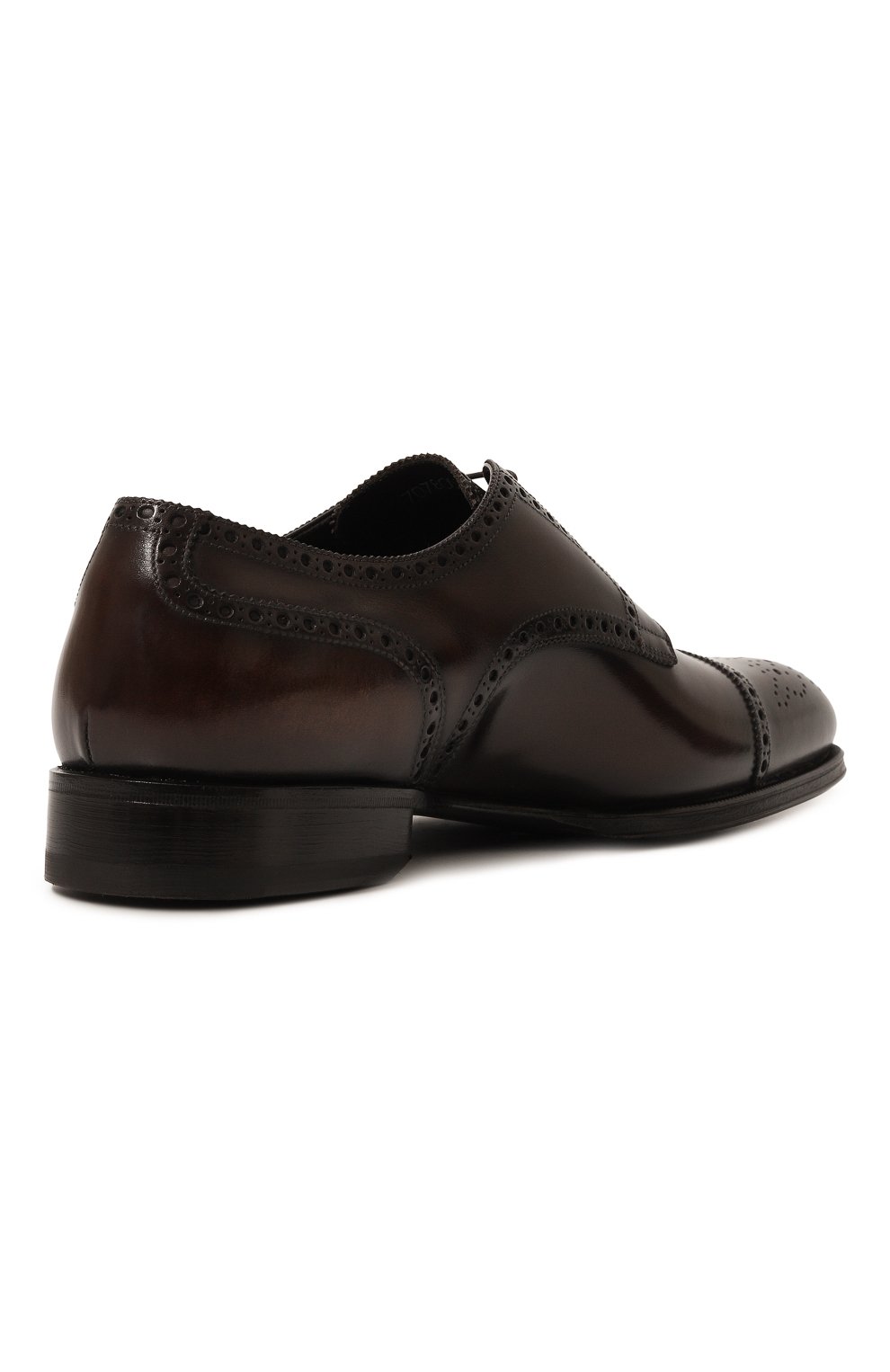 Кожаные дерби W.GIBBS темно-коричневого цвета по цене 85500 руб., арт. 7078007/FRENCH DEC0, фото 5 Кожаные дерби W.GIBBS, арт. 7078007/FRENCH DEC0, фото 5