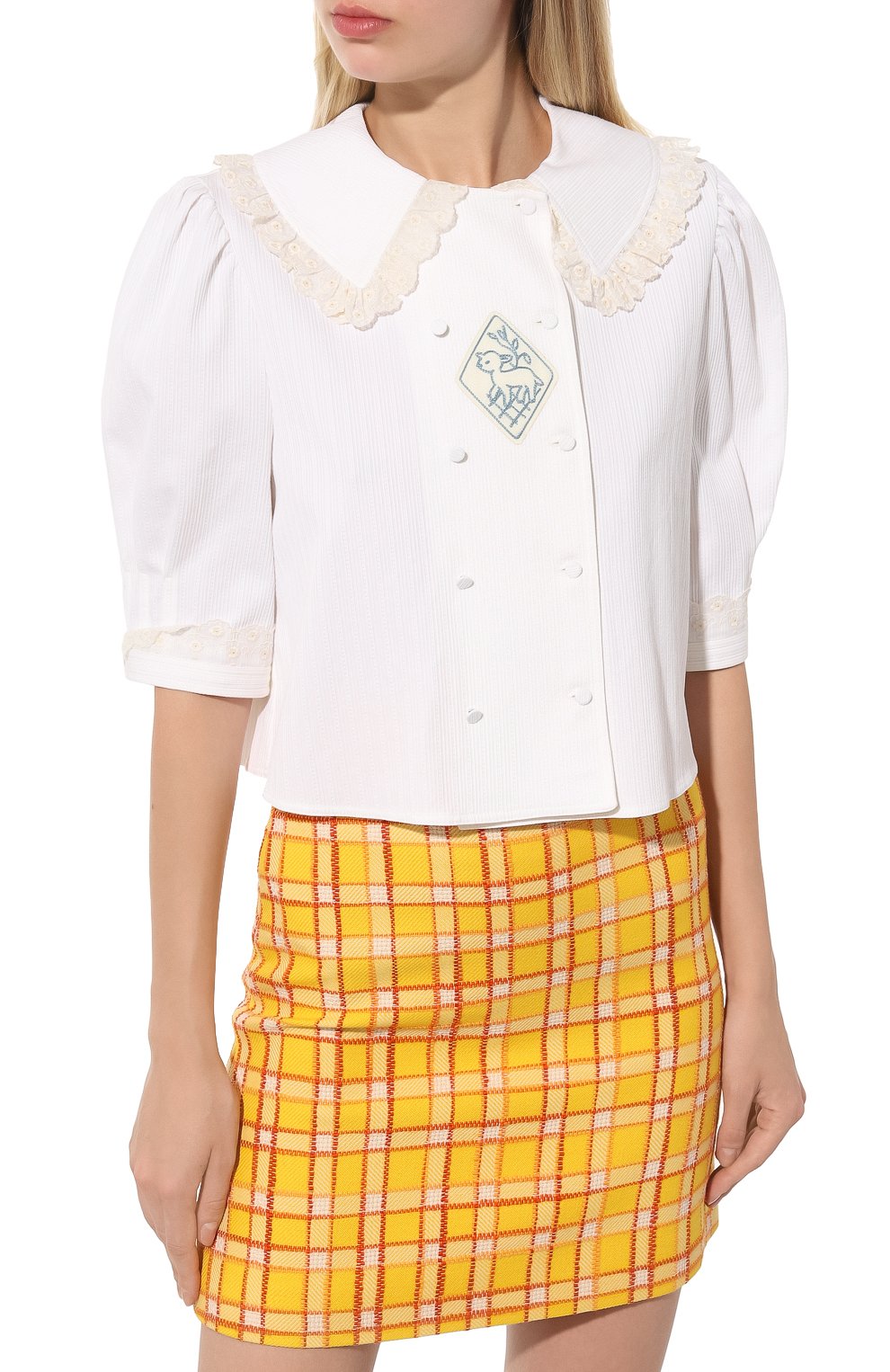 Хлопковая рубашка GUCCI, арт. 633304 ZAFVQ, фото 3