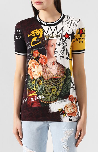 Хлопковая футболка DOLCE & GABBANA, арт. F8L39T/G7TLY, фото 3