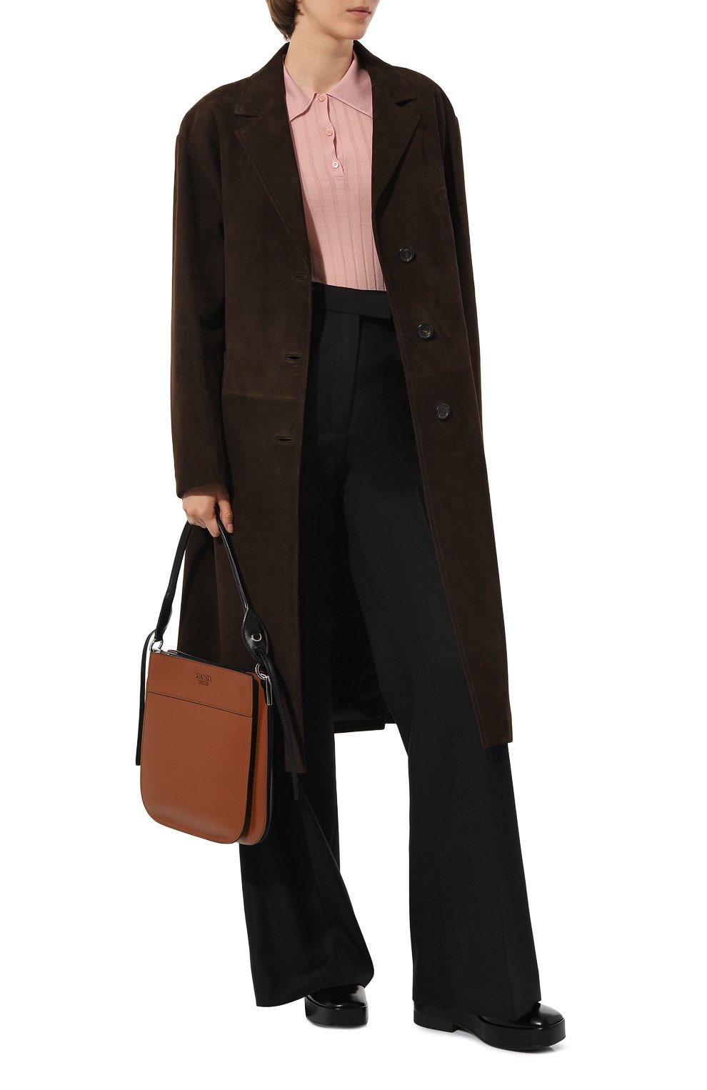 Поло из кашемира и шелка PRADA, арт. P24A1O-5U4-F0405-201, фото 2