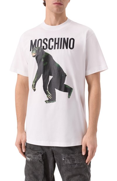 Хлопковая футболка MOSCHINO, арт. A0713/0241, фото 3
