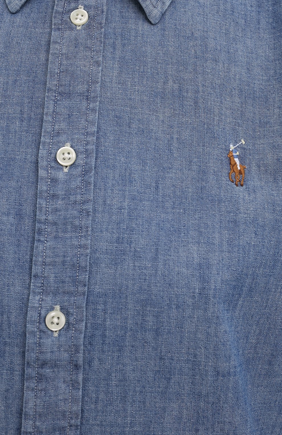Хлопковая рубашка POLO RALPH LAUREN голубого цвета по цене 11900 руб., арт. 211806182, фото 5 Хлопковая рубашка POLO RALPH LAUREN, арт. 211806182, фото 5
