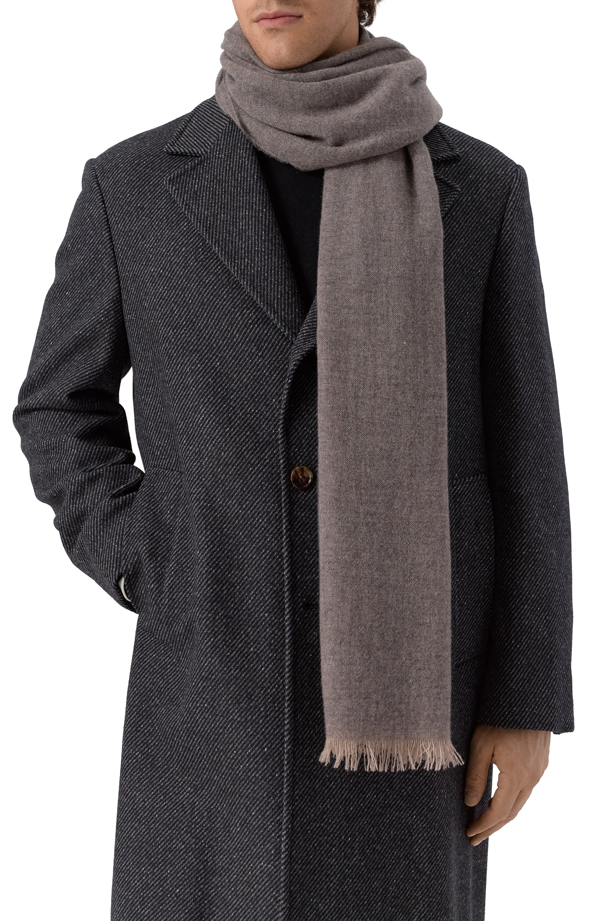 Кашемировый шарф KITON, арт. USCIACK0255H01, фото 2