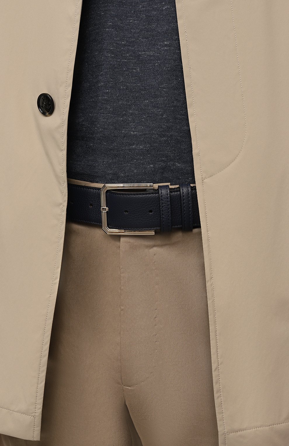 Кожаный ремень KITON, арт. USC23PN0109802, фото 2