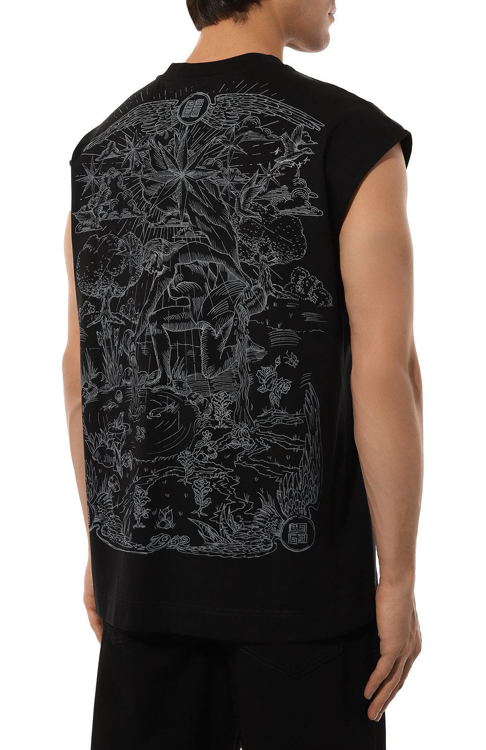 Хлопковая майка GIVENCHY, арт. BM71LC3YN0, фото 4