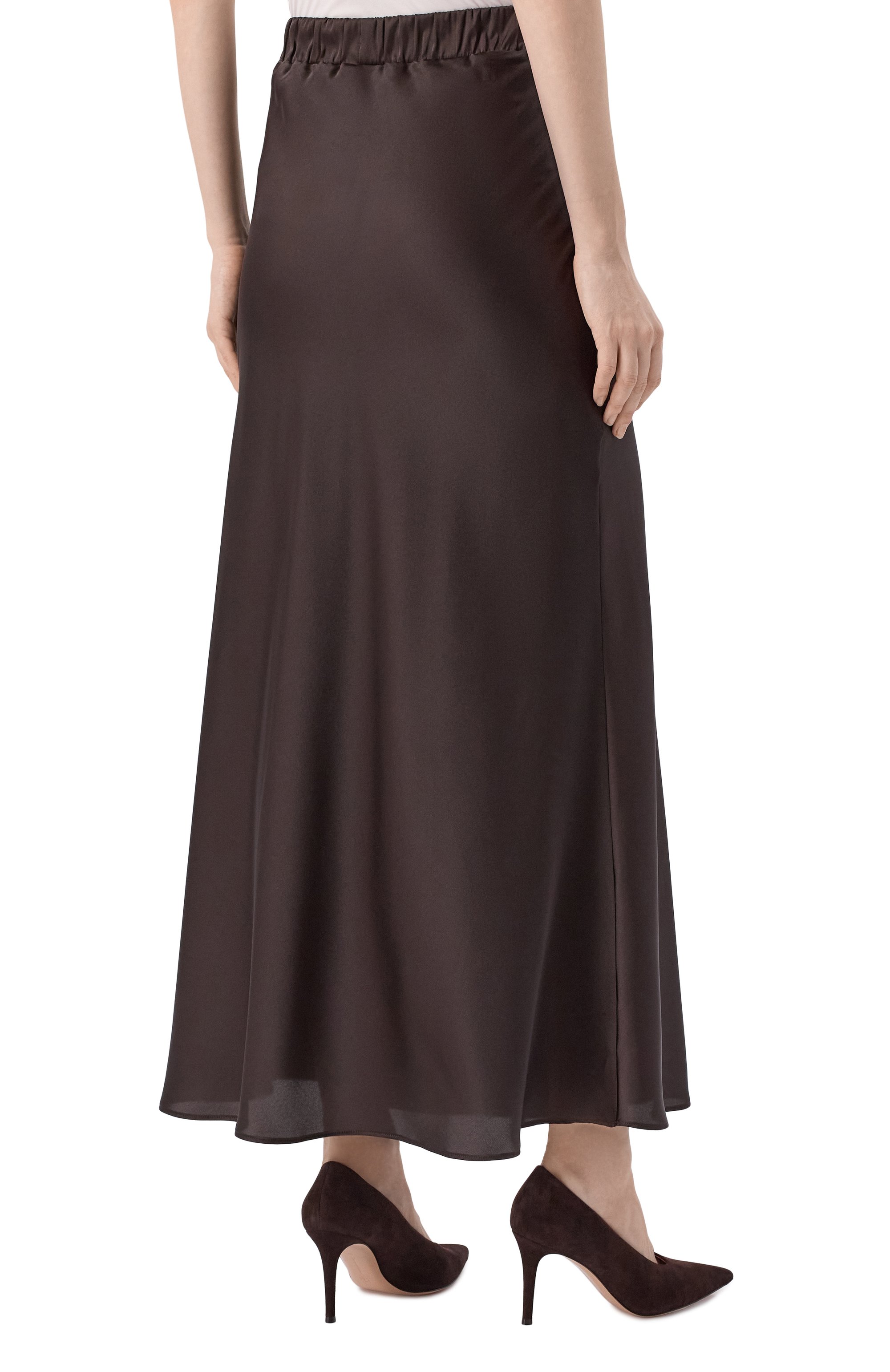 Юбка D.EXTERIOR темно-коричневого цвета по цене 39950 руб., арт. 61717, фото 4 Юбка D.EXTERIOR, арт. 61717, фото 4