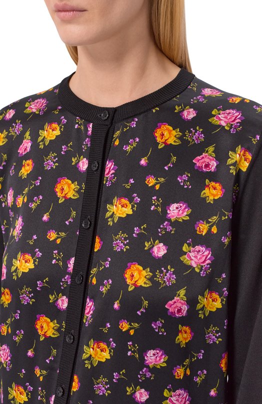 Шелковый кардиган Dolce & Gabbana FXV10T/JBS0P Чёрный  FXV10T/JBS0P Фото 5