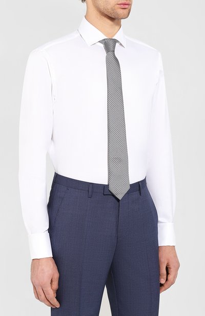 Хлопковая  сорочка с воротником кент BOSS, арт. 50399683, фото 4