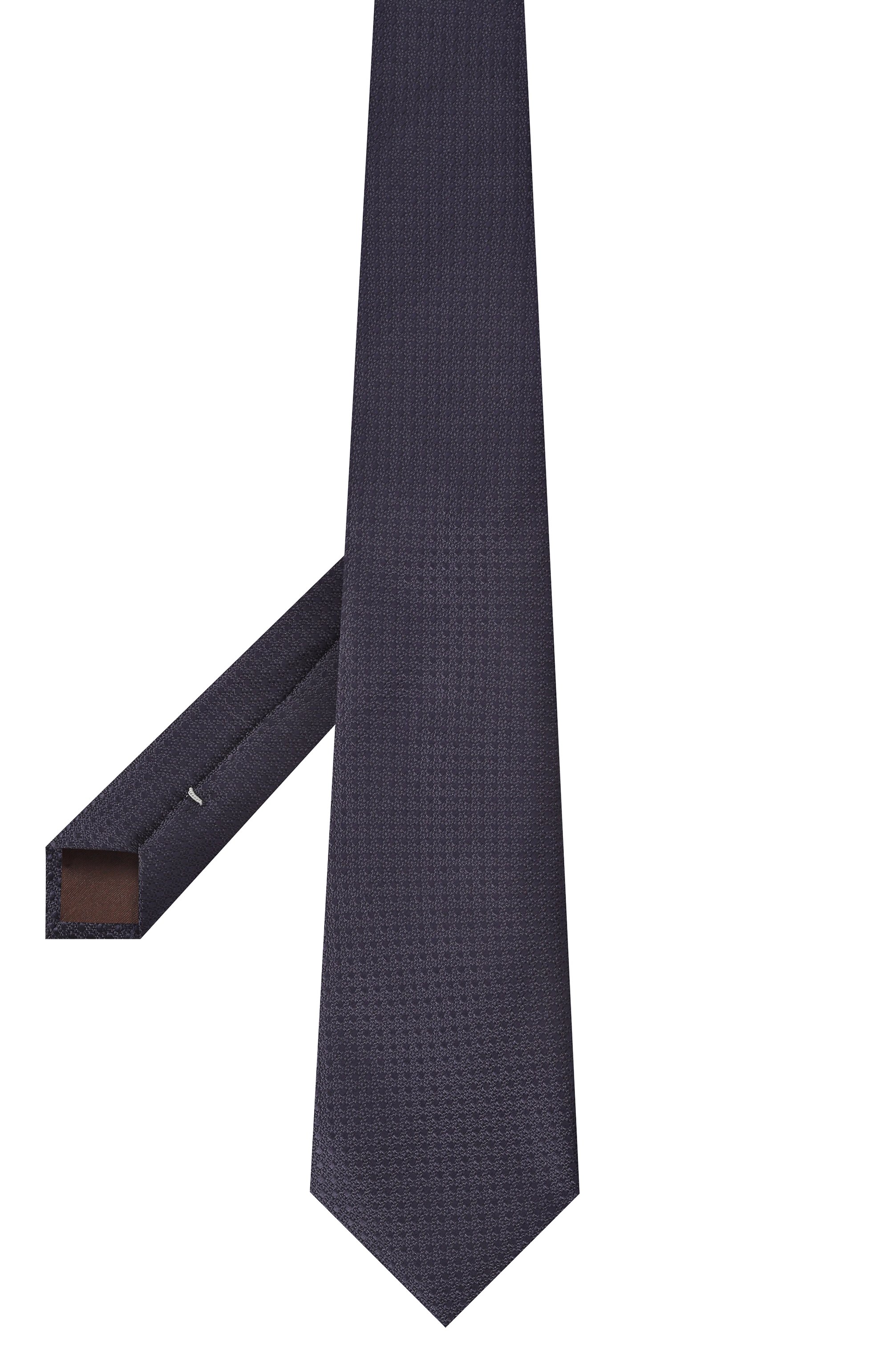 Шелковый галстук CANALI темно-синего цвета по цене 18500 руб., арт. 18/HJ04212, фото 3 Шелковый галстук CANALI, арт. 18/HJ04212, фото 3