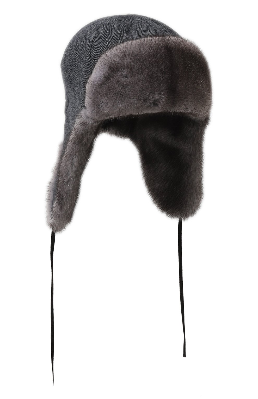 Шапка-ушанка бруклин с отделкой из меха норки FURLAND, арт. 0130910010034600057, фото 1