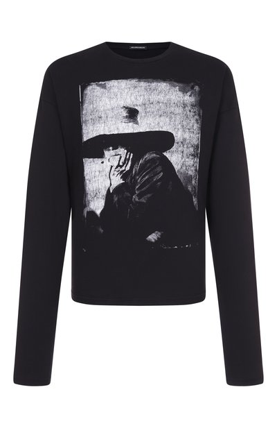 Мужская хлопковый лонгслив ANN DEMEULEMEESTER, арт. B0013491/FA637